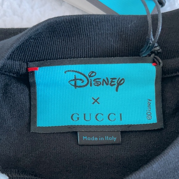 GUCCI X DISNEY DONALD DUCK Rocket Embroidered Logo Cotton Jersey T-shirt - Picture 4 of 16